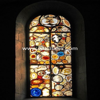 教堂玻璃w-j-8017
